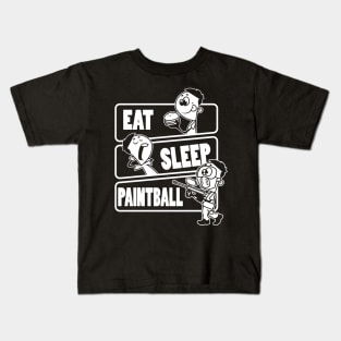 Eat Sleep Paintball - Paint baller gift design Kids T-Shirt